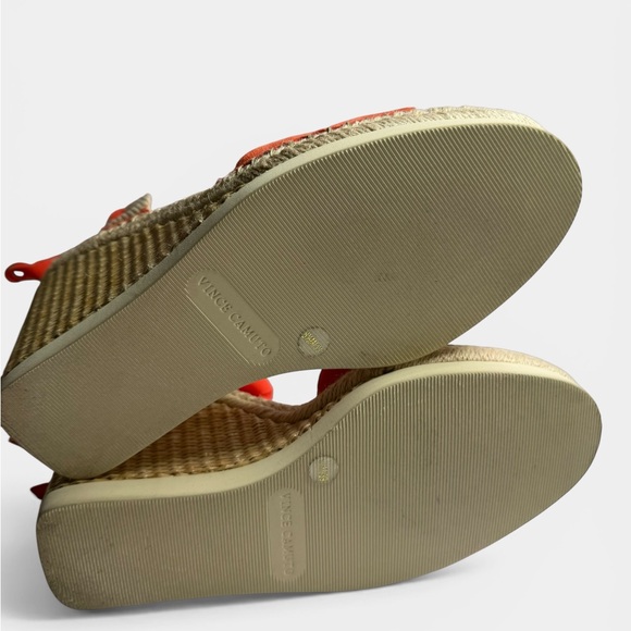 Vince Camuto Espadrille Wedge Sandals Lace Up Ankle Tie Size 8.5 Charity Listing - Picture 6 of 7